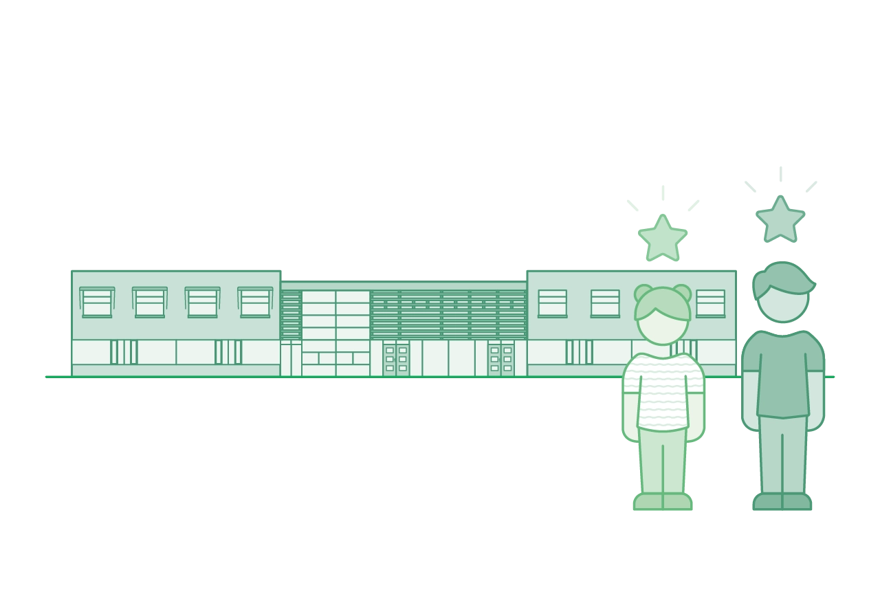 Illustratie Schoolgebouw